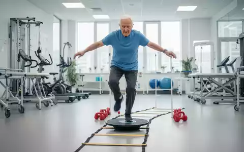 Eine ältere Person konzentriert sich auf eine Koordinationsübung in einem modernen Fitnessstudio, um die kognitive Funktion zu verbessern. - Foto: über boerse-global.de