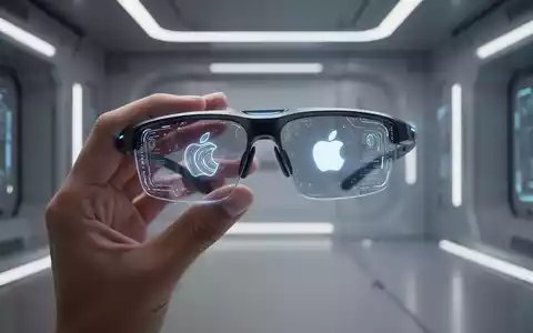 Nahaufnahme futuristischer KI-Smartglasses mit dezent leuchtendem Interface, gehalten von einer Hand in einer Hightech-Umgebung. - Foto: über boerse-global.de