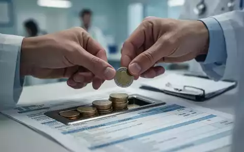 Eine Hand legt zögernd Münzen in einen Schlitz, der hohe Gesundheitskosten symbolisiert, im Kontext der Krankenkassenreform. - Foto: über boerse-global.de
