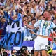 Traf früh per Kopf: Argentiniens Alexis Mac Allister. - Bild: Tom Weller/dpa
