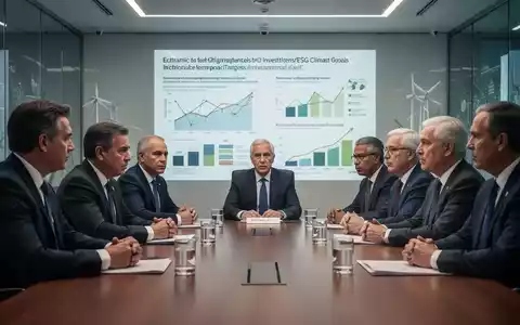 Eine Gruppe von Führungskräften und Politikern diskutiert über Klimaziele und wirtschaftliche Herausforderungen in einem Konferenzraum. - Foto: über boerse-global.de