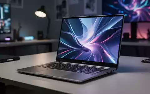 Schlanker, silberner Laptop mit leuchtendem Bildschirm auf modernem Schreibtisch, deutet auf hohe Leistung und kreative Arbeit hin. - Foto: über boerse-global.de