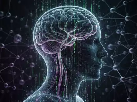 Eine stilisierte menschliche Kopfsilhouette aus digitalem Code symbolisiert die Psychologie in der Cyber-Resilienz und Sicherheit. - Foto: über boerse-global.de