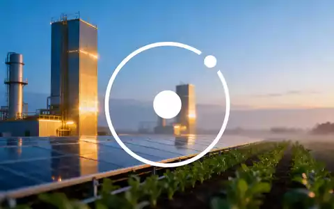 Abstrakte Darstellung staatlicher Investitionen in den Sektor erneuerbare Energien mit leuchtenden Industriestrukturen. - Foto: über boerse-global.de