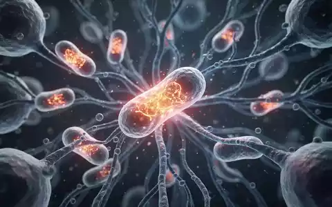 Eine Nahaufnahme von stilisierten Mitochondrien innerhalb einer Zelle, die Energie und molekulare Innovationen darstellt. - Foto: über boerse-global.de