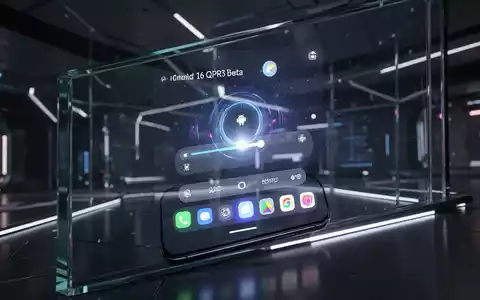 Nahaufnahme einer Hand, die ein Smartphone mit Android 16 QPR3 Beta-Oberfläche und neuen UI-Elementen bedient. - Foto: über boerse-global.de