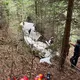 Die einmotorige Maschine stürzte in einem Waldgebiet ab.  - Bild: -/APA/Doku NÖ/dpa