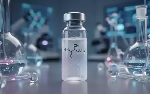 Nahaufnahme eines Labors mit einem Reagenzglas, das eine chemische Formel zeigt, umgeben von wissenschaftlicher Ausrüstung. - Foto: über boerse-global.de