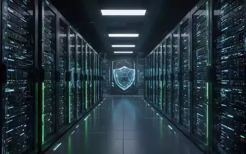 Sicherer, moderner Serverraum mit Reihen leuchtender Datenserver, die digitale Langzeitarchivierungsinfrastruktur repräsentieren. - Foto: über boerse-global.de