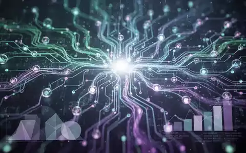 Leuchtendes neuronales Netz mit digitalen Datenströmen, symbolisiert KI-Modelle und Datenfluss, repräsentiert kosteneffiziente Unternehmens-KI. - Foto: über boerse-global.de