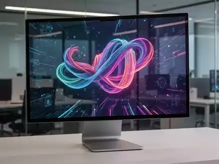 Ein moderner Computermonitor mit QHD-Auflösung und 100 Hz, der helle, scharfe Bilder anzeigt. - Foto: über boerse-global.de