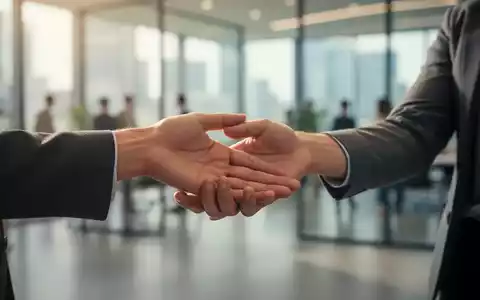 Eine Hand greift unterstützend nach einer anderen Hand in einem unscharfen, modernen Umfeld, das Empathie und Kommunikation symbolisiert. - Foto: über boerse-global.de