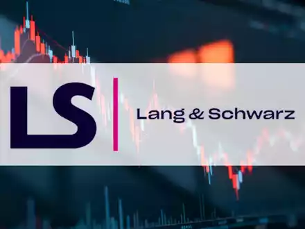 Abstrakte, atmosphärische Darstellung eines Finanzmarktes in einem volatilen Abwärtstrend, mit gedämpften Farben und kühlem Licht. - Foto: über boerse-global.de