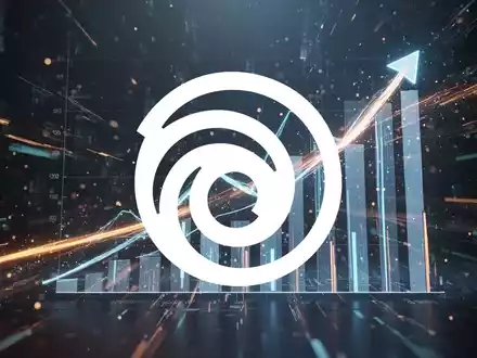 Abstrakte Szene, die die Videospielindustrie darstellt, mit dynamischen Lichteffekten und digitalen Partikeln, die Wachstum und Erfolg symbolisieren. - Foto: über boerse-global.de