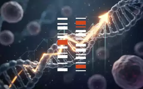 Abstrakte Darstellung des Biotechnologiesektors mit aufsteigenden, leuchtenden Elementen, die starkes Wachstum und positive Stimmung symbolisieren. - Foto: über boerse-global.de