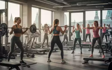 Frauen trainieren in einem modernen Fitnessstudio, nutzen Geräte für Kraft- und Ausdauertraining und nehmen an einem Kurs teil. - Foto: über boerse-global.de