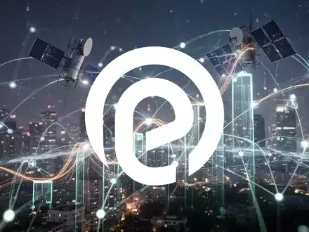 Abstrakte Darstellung des Telekommunikationssektors mit Lichtspuren und verbundenen Knoten, die Wachstum in der Satellitenkommunikation symbolisieren. - Foto: über boerse-global.de