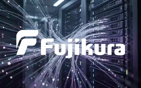 Abstrakte Szene mit leuchtenden Glasfasern und futuristischen Serverkomponenten in Blau- und Violetttönen, die KI-Rechenzentren darstellen. - Foto: über boerse-global.de
