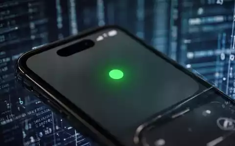 Nahaufnahme eines iPhone-Bildschirms mit grünem Datenschutzpunkt oben, der Kamera-Zugriff anzeigt. - Foto: über boerse-global.de