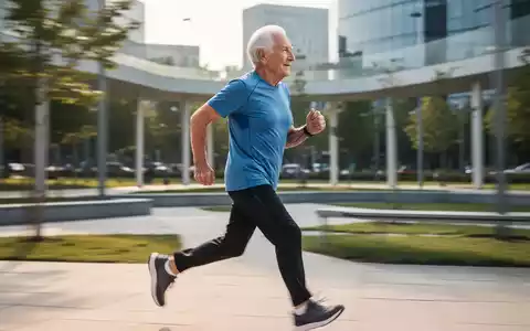 Eine ältere Person geht zügig in einem Park, symbolisierend die positiven Auswirkungen von Bewegung auf die Gehirngesundheit. - Foto: über boerse-global.de