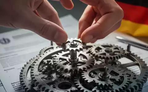 Eine Hand setzt ein kleines Zahnrad in einen größeren Mechanismus, der die Integration von Betriebsrenten symbolisiert. - Foto: über boerse-global.de