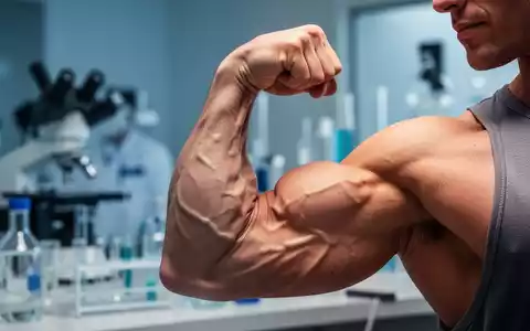 Nahaufnahme eines muskulösen Arms, der Kraft und den Erhalt von Muskelmasse während der Gewichtsabnahme symbolisiert. - Foto: über boerse-global.de