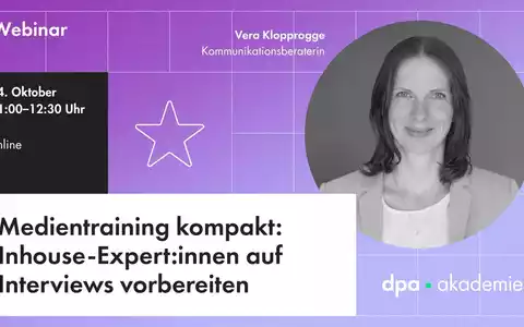 Medientraining zur Interviewvorbereitung | dpa-Akademie - Foto: presseportal.de