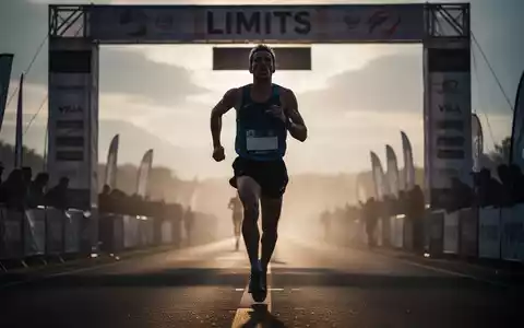 Ein erschöpfter männlicher Läufer am Ende eines Marathons, der die Belastung und das Risiko extremer körperlicher Anstrengung symbolisiert. - Foto: über boerse-global.de