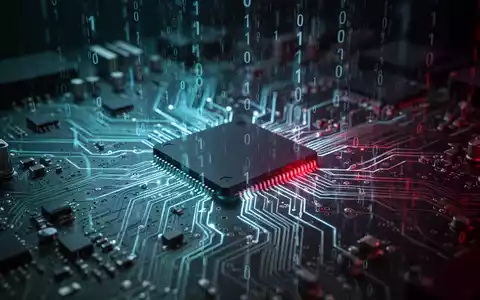 Leuchtende Platine mit digitalem Binärcode, der kritische Software-Schwachstellen und Cyber-Bedrohungen symbolisiert. - Foto: über boerse-global.de