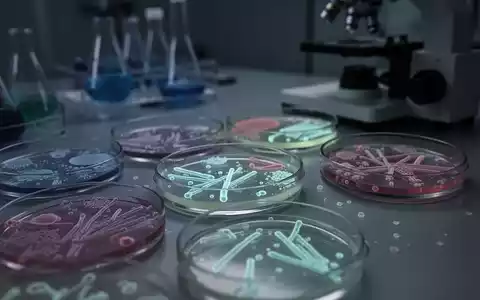 Nahaufnahme von Petrischalen in einem Labor, die bakterielle Kulturen mit Leuchten zeigen, symbolisch für Antibiotikaresistenzen. - Foto: über boerse-global.de