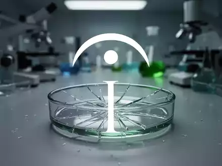 Ein abstraktes Bild des Biotechnologiesektors mit einem zerbrochenen Petrischale, das erhöhte Marktvolatilität symbolisiert. - Foto: über boerse-global.de