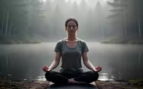 Eine Person sitzt in einer ruhigen, meditativen Pose in einer friedlichen Naturumgebung und strahlt Gelassenheit und Achtsamkeit aus. - Foto: über boerse-global.de