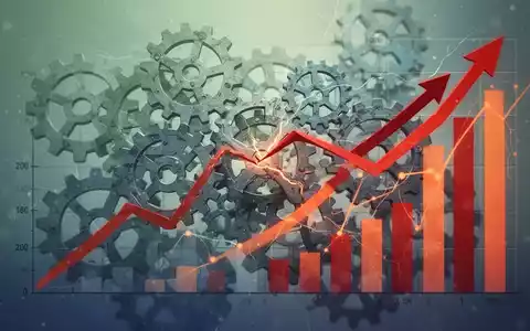 Abstrakte Darstellung von Nachhaltigkeitsherausforderungen in Unternehmen mit überlappenden Zahnrädern und Wachstumsdiagrammen. - Foto: über boerse-global.de