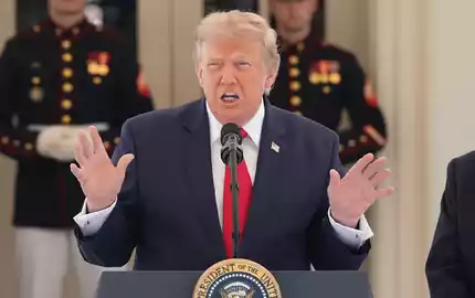 Die USA wollen den Iran weiter angreifen - das macht Trump klar.  - Foto: Alex Brandon/AP/dpa