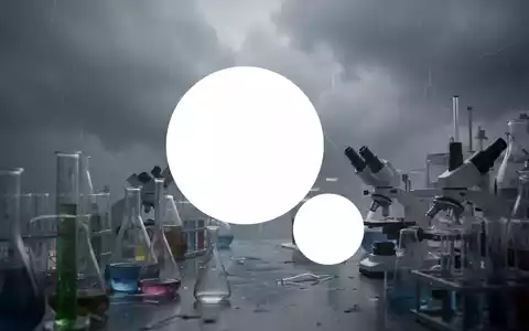 Abstrakte Darstellung des Biotechnologiesektors unter einer Wolke der Unsicherheit, mit gedämpften Farben und gedämpftem Licht, das eine negative Marktstimmung andeutet. - Foto: über boerse-global.de