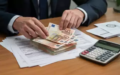 Hände sortieren Euro-Banknoten und Dokumente auf einem Schreibtisch, ein Taschenrechner liegt daneben. - Foto: über boerse-global.de
