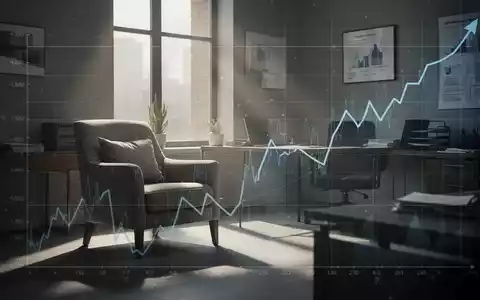 Ein leeres, modernes Psychotherapie-Büro mit einem bequemen Sessel und weichem Licht, das Sparmaßnahmen im Gesundheitswesen symbolisiert. - Foto: über boerse-global.de