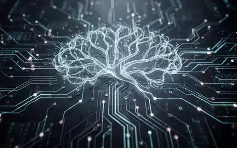Glühende, abstrakte Darstellung eines KI-Neuronalnetzes oder komplexer digitaler Schaltkreise. - Foto: über boerse-global.de