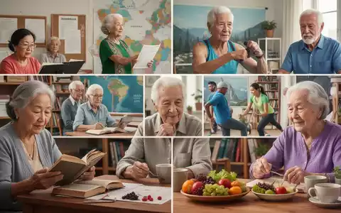 Ältere Menschen aus verschiedenen Regionen der Welt, die an Aktivitäten teilnehmen, die Bildung und körperliche Gesundheit fördern. - Foto: über boerse-global.de