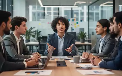 Junge, vielfältige Fachkräfte in einem modernen Büro nehmen an einem kollaborativen Meeting teil. - Foto: über boerse-global.de