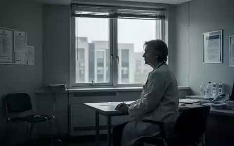 Eine nachdenkliche Person in einem kargen Büro, die die psychotherapeutische Versorgung in Deutschland und die Auswirkungen von Sparmaßnahmen symbolisiert. - Foto: über boerse-global.de