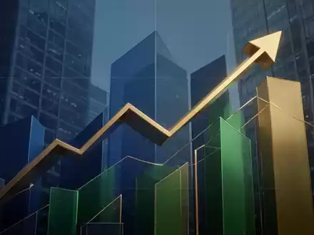Abstrakte Darstellung von Finanzwachstum und Dividenden mit geometrischen Formen und aufwärts gerichteten Linien. - Foto: über boerse-global.de