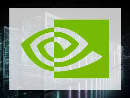 Abstrakte Darstellung der Halbleiterindustrie mit futuristischen Serverracks und dynamischer Beleuchtung, die Wettbewerb und Innovation symbolisiert. - Foto: über boerse-global.de