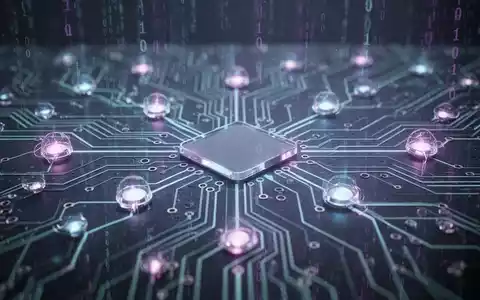 Nahaufnahme einer leuchtenden Leiterplatte mit vernetzten Knoten, die digitale Technologie und Regulierung symbolisiert. - Foto: über boerse-global.de