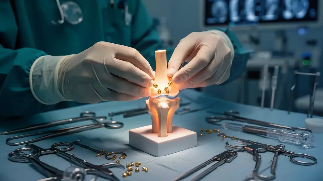 Arthrose-Therapie: Goldimplantate und intelligentes Gel im Fokus