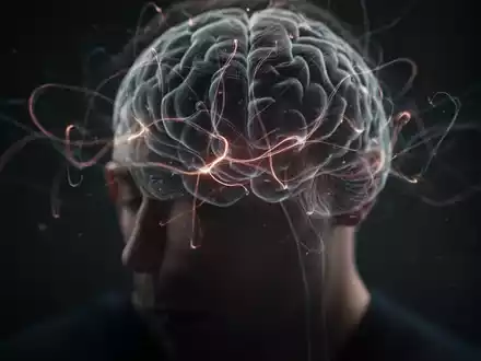 Abstraktes Bild, das die Komplexität einer Gehirnerschütterung darstellt, mit subtilen neurologischen Mustern im Kopfbereich. - Foto: über boerse-global.de