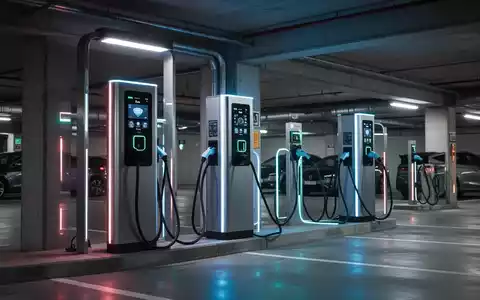 Eine moderne Ladestation für Elektrofahrzeuge in einer Tiefgarage, die Infrastruktur und Technologie hervorhebt. - Foto: über boerse-global.de