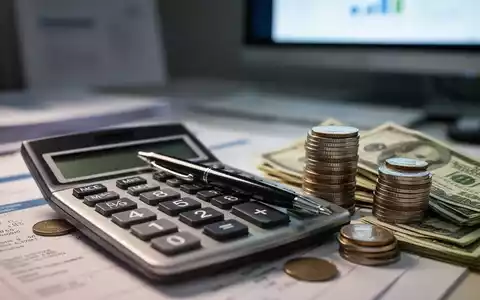 Ein Taschenrechner mit Stift, umgeben von Münzen und Geldscheinen, symbolisiert Finanzplanung und neue Kleinunternehmerregelungen. - Foto: über boerse-global.de