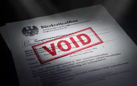 Ein teilweise verdecktes Regierungsdokument mit einem roten âUNGĂLTIGâ-Stempel, der den Abbau von Transparenz symbolisiert. - Foto: ĂŒber boerse-global.de