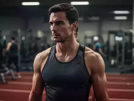 Ein nachdenklicher Athlet in Sportkleidung, der die Herausforderungen von Fitness und Alkoholkonsum symbolisiert. - Foto: über boerse-global.de